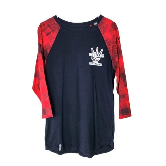 LRG Men's Med Graphic TShirt Scumbag Generation High End Low Lifes EUX Raglan Sl - Picture 2 of 9